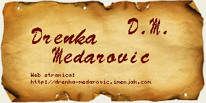 Drenka Medarović vizit kartica